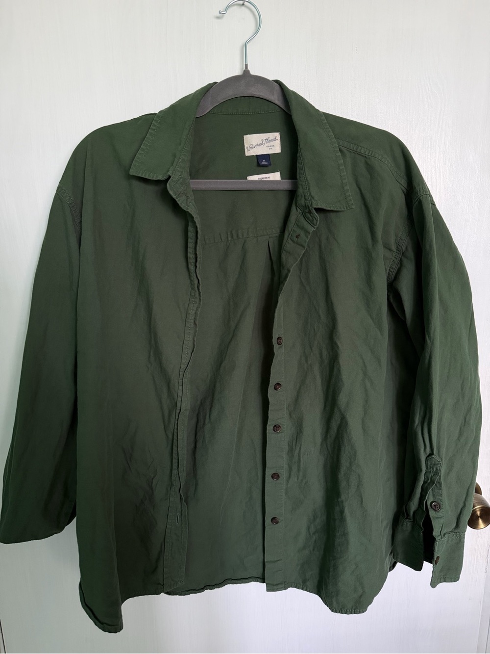 Universal Thread Olive Green Button-Down Women's Shirt